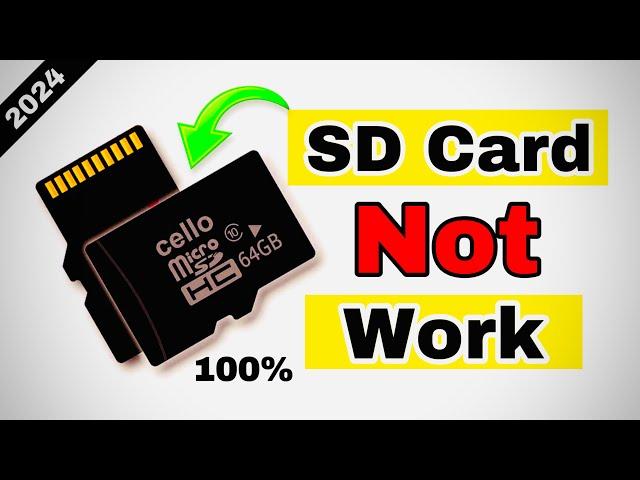 SD Card Not Working | Memory Card Not Working | SD Card format problem | SD card not showing