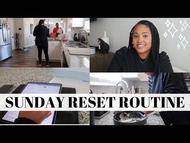 SUNDAY RESET ROUTINE | How We Prep For The Work Week! Cleaning, Meal Prepping, Exercising, Laundry..