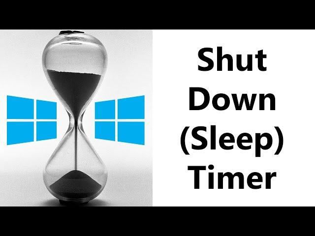 How to schedule an Auto Shutdown Timer / Sleep Timer in Windows 10! (Easy)