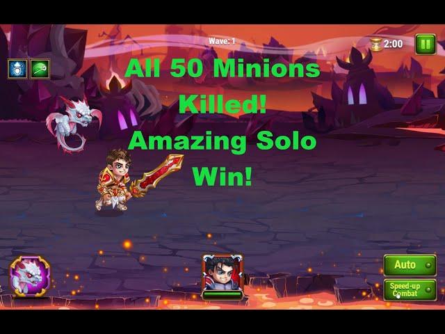 Hero Wars — Beating 50 Minions in Furnace of Souls With Just 1 Hero!