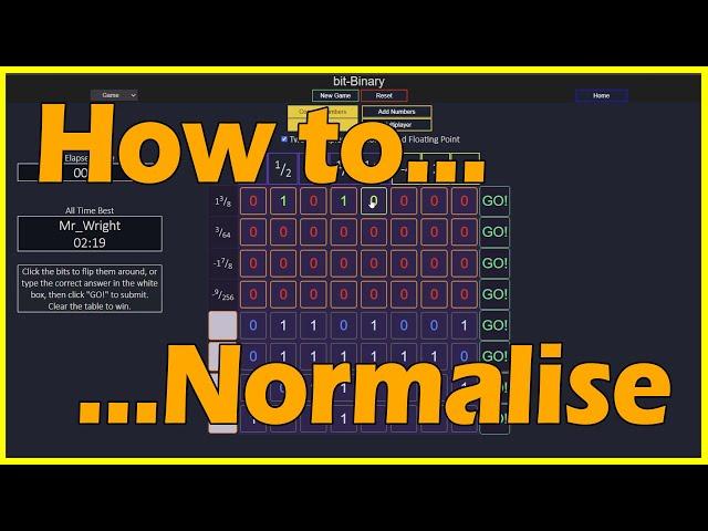 Normalised Floating Point Binary Made Simple