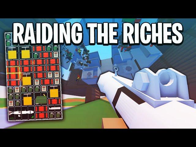 From Rags To Raiding The Riches' Huge Base (Unturned Vanilla)