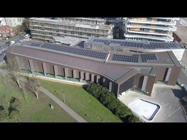 Solar panels at Splashpoint Leisure Centre in Worthing