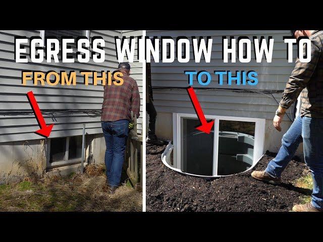 Egress Basement Window Installation |  How To | DIY Home Improvement