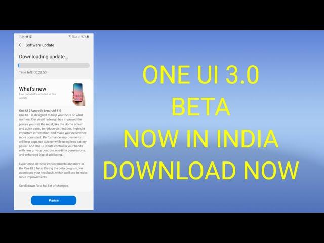 one ui 3.0 beta program finally in India download now #android11 #oneui3.0