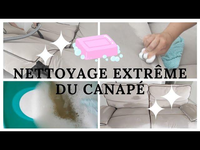 [MÉNAGE]Comment NETTOYER SON CANAPÉ EN TISSU presque sans effort astuce peu connue mais MAGIQUE