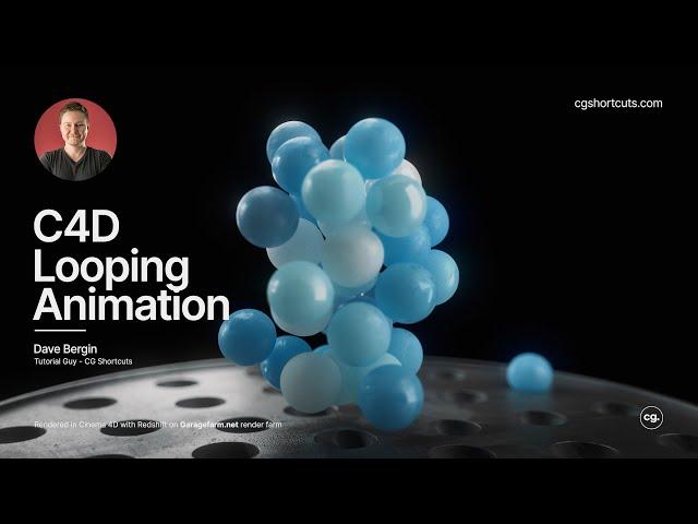 C4D Looping Animation - Cinema 4D Tutorial (Free Project)