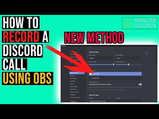 How To Record Discord Call Using OBS -  Record discord audio