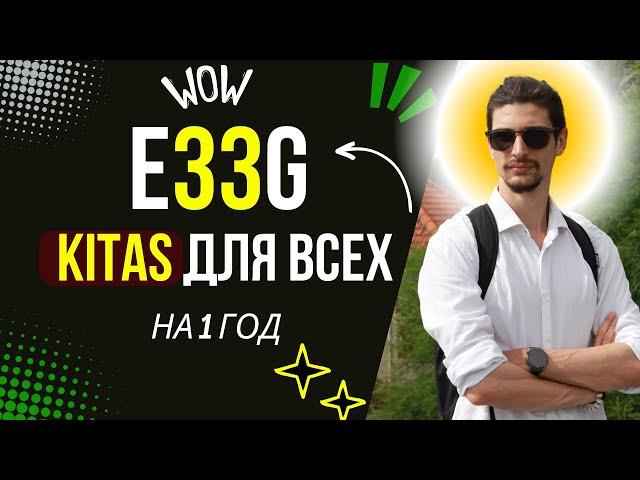 KITAS E33G - аналог ВНЖ для удаленщиков на Бали с возможностью получения Шенгена и других виз