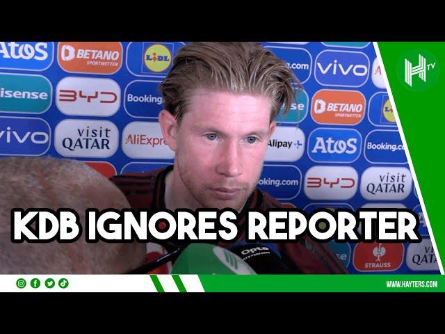 De Bruyne IGNORES English reporter after Belgium’s SHOCK defeat