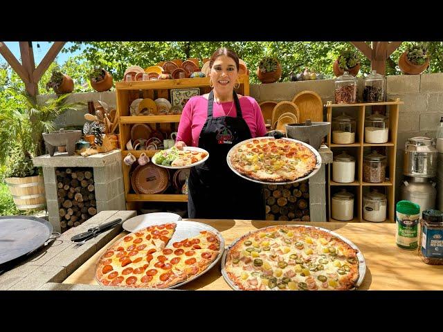 PIZZA EN EL HORNO DE LEÑA!!