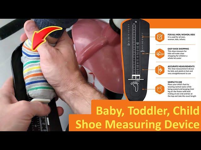 Foot Measuring Device - How to Measure Toddler Shoe Size - Baby Foot Measuring Scale Review