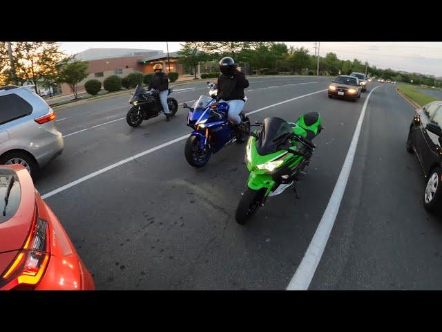 Cocky 1000cc owners give Ninja 400 The JUMP & Get EMBARRASSED