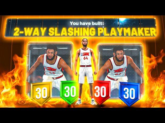 THIS TWO WAY SLASHING PLAYMAKER IN NBA 2K22 IS THE BEST BUILD IN THE GAME!! LITERALLY OVERPOWERED!!