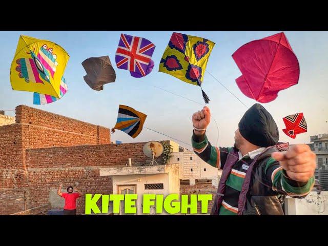 Kite Fight With Friends  PATANGBAAZI | FLYING KITES ON SUNDAY