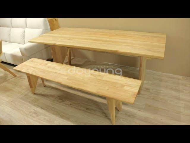 MAXENE (210x95cm Semangkok Wood - Natural) Dining Table