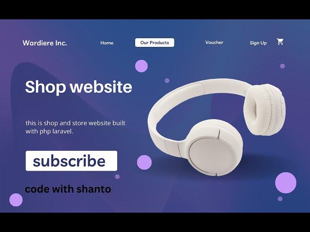 Laravel store project | part 1 | code with shanto