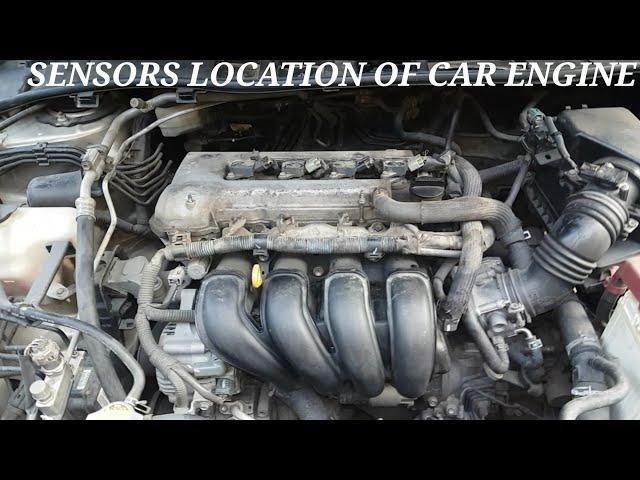 TOYOTA COROLLA ALTIS KE ENGINE SENSORS KI LOCATION. SENSORS LOCATION OF TOYOTA COROLLA ALTIS.