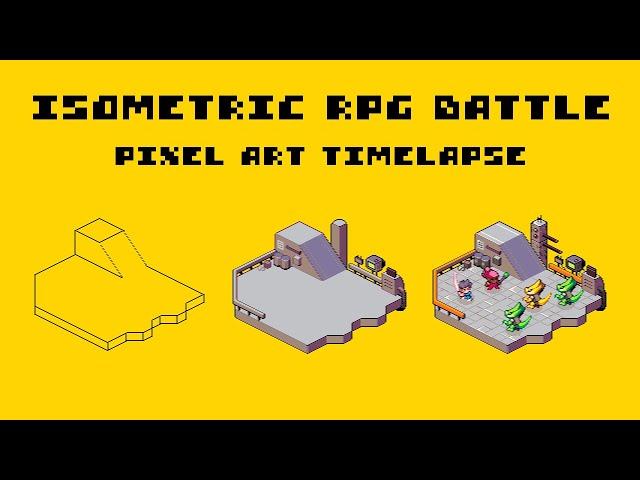 Isometric RPG Battle | Pixel Art Timelapse