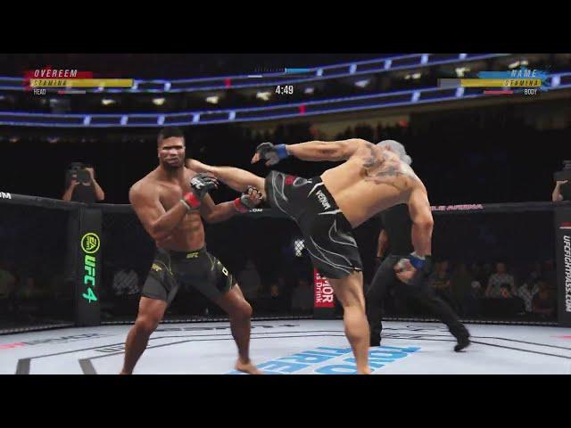 EA SPORTS UFC 4 Gameplay Brutalles VS Overeem 4K