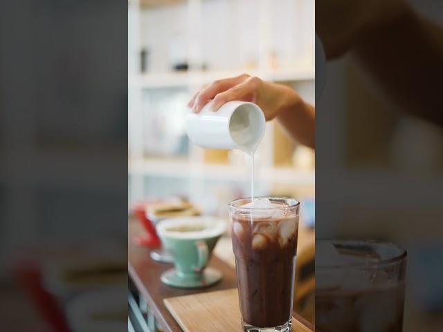 Какао со сливками .Cocoa with cream