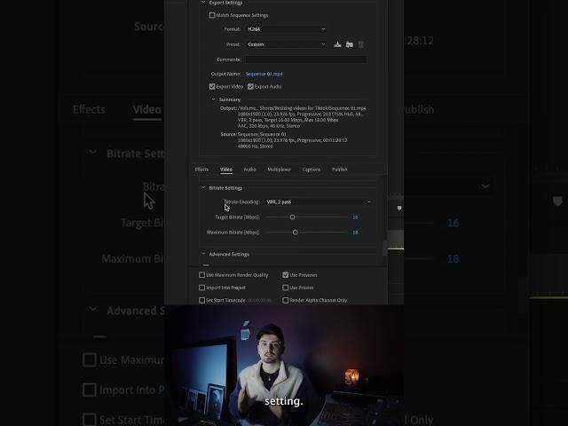 The Best Video Export Settings for TikTok and Instagram Reels (Premiere Pro Tutorial)