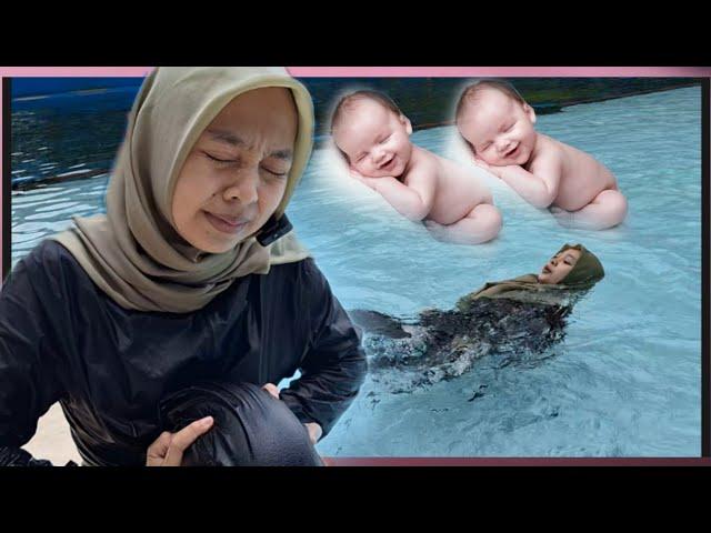 DRAMA IBU HAMIL MELAHIRKAN BAYI KEMBAR DIKOLAM RENANG