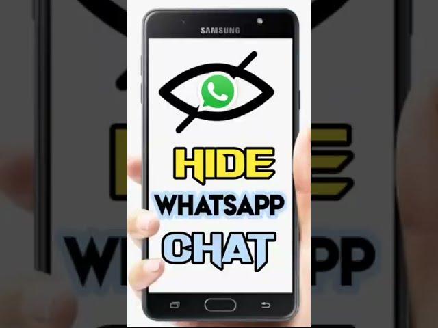 Hide WhatsApp chat।वॉट्स्ऐप चैट कैसे छुपाए#tipsandtricks #whatsapp