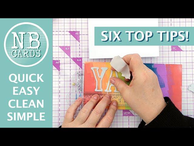 Six Top Tips for Quick and Easy Clean and Simple Cards | YAY Celebrate Tutorial [2024/29]