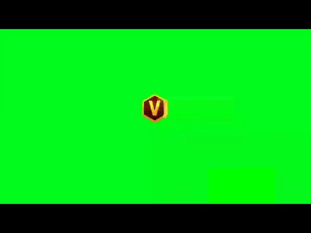 FREE FIRE V BADGE GREEN SCREEN 