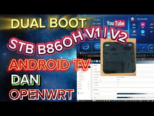 CARA INSTAL OPENWRT & ANDROID TV STB ZTE B860H V1 V2 | DUAL BOOT | ANDROID TV | OPENWRT