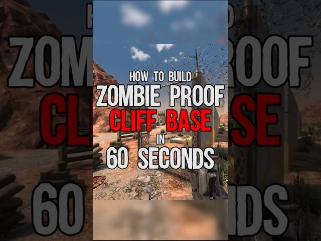 How to build an ZOMBIE PROOF CLIFF BASE in the NEW 7 DAYS TO DIE 1.0!