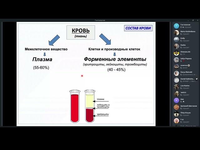 Ткани внутренней среды - гистология