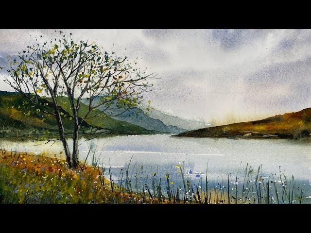 Step by Step Atmospheric Landscape Watercolour Tutorial