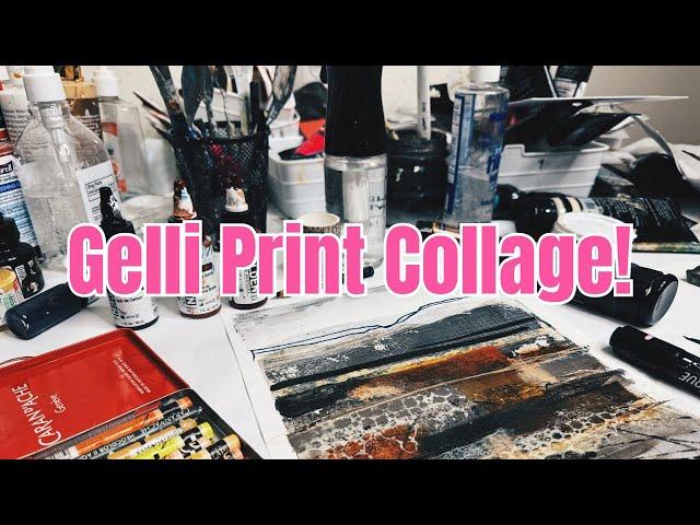 Collage Magic! Epic Gelli Print Creation!