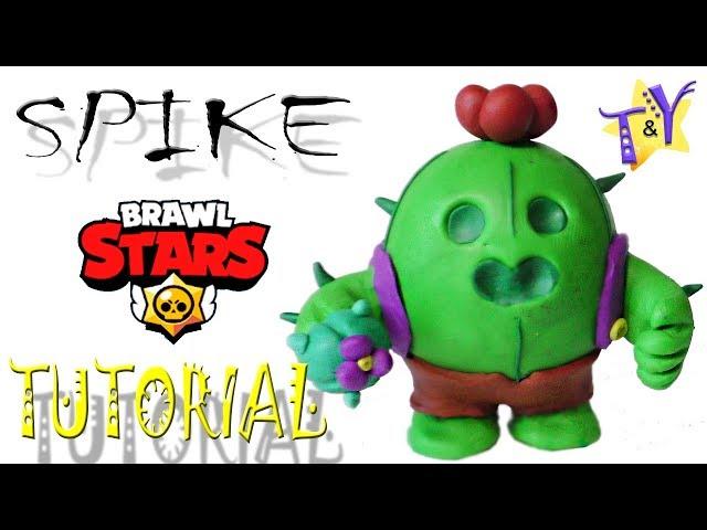 Как слепить Спайка Бравл Старс из пластилина Туториал Spike Brawl Stars from plasticine Tutorial