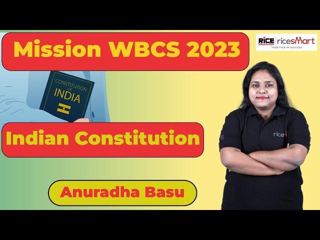 Mission WBCS 2023 | Indian Constitution | Important MCQs Discussion (Part-2) by Anuradha Basu