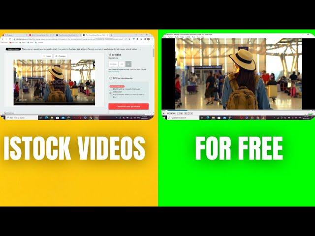 Legally Way | How To Download Istock Videos & Images Without Watermark | For Youtube Videos