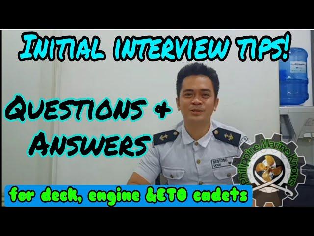 Initial interview tips for Cadet
