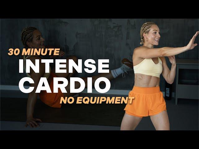 30 MIN INTENSE CARDIO | Full Body | High Intensity | NO Weights | With Repeat