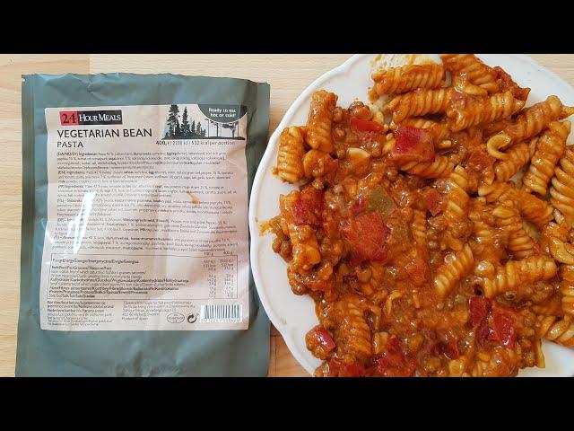 24 Hour Meals Vegetarian Bean Pasta, Used In Swedish Military MREs