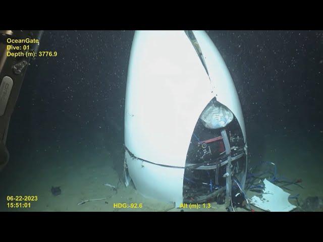 Titan Footage Shows Submersible 990 Feet From Titanic