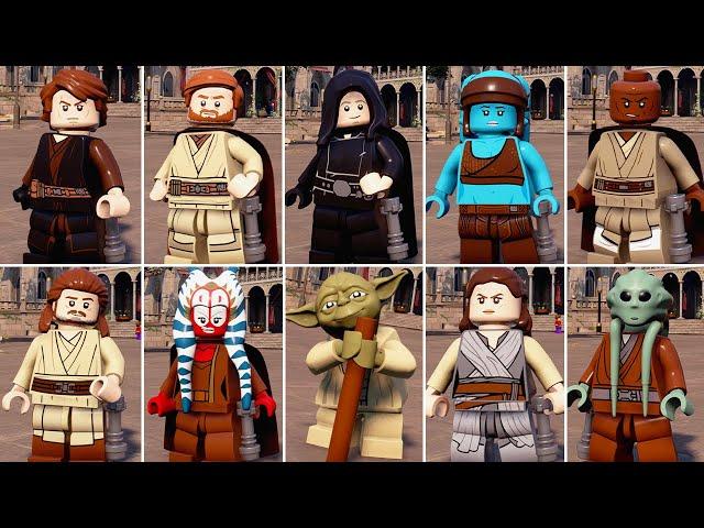 All Jedi Characters in LEGO Star Wars The Skywalker Saga