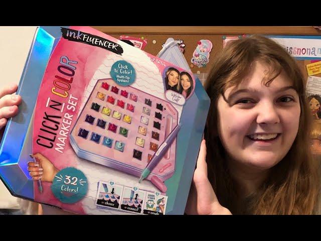 NEW inkFLUENCER We Wear Cute - Click N Color Marker Set - Walmart Exclusive - Unboxing & Review