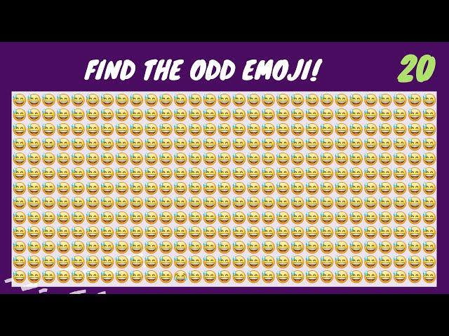 FIND THE ODD EMOJI #11 HARD EDITION