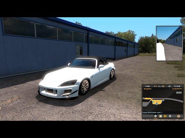 ETS2 1.38 Mods |Car Mod| - Speeding Free Way of Honda S2000 V1R40 Mod