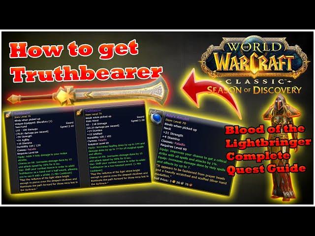 How to get Truthbearer for Paladin in Phase 5 [WoW SoD]