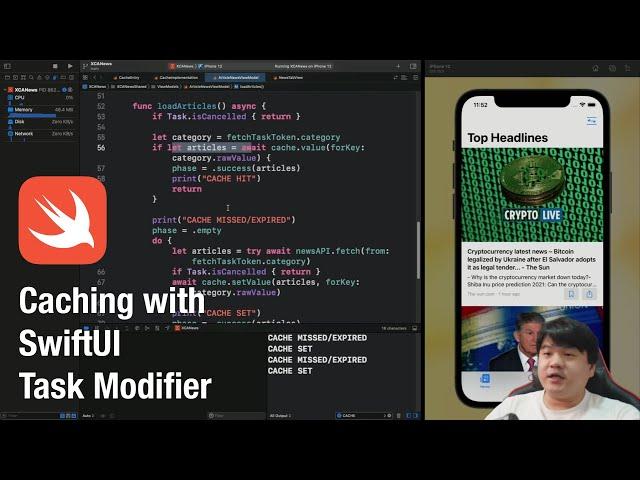 Caching with SwiftUI Task Modifier | REST API Data | In Memory & Disk | Expiration Timestamp