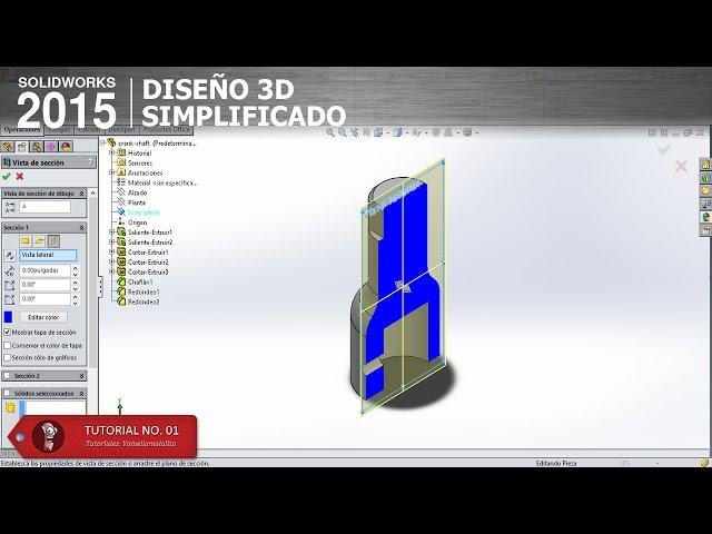 SolidWorks 2015 - Crank shaft