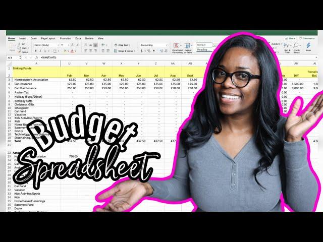 Setting up an EXCEL BUDGET 2021 /  a USER FRIENDLY Budget Template! for BUDGETING your MONEY!